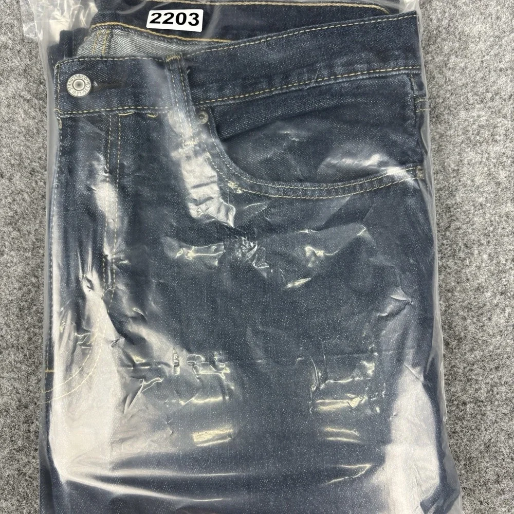 Levi's 559 Jeans Mens 36x34 (Fits 36x32) Relaxed Straight Dark Wash Classic Blue